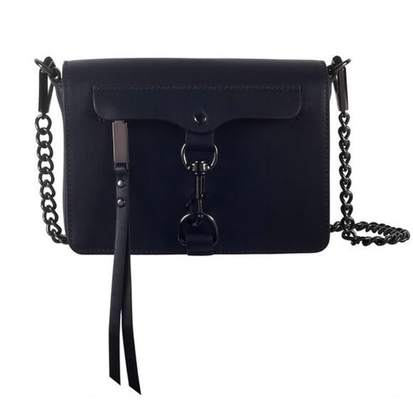 Rebecca Minkoff Navy Shoulder Bag with Chain Strap - Picture 1 of 3